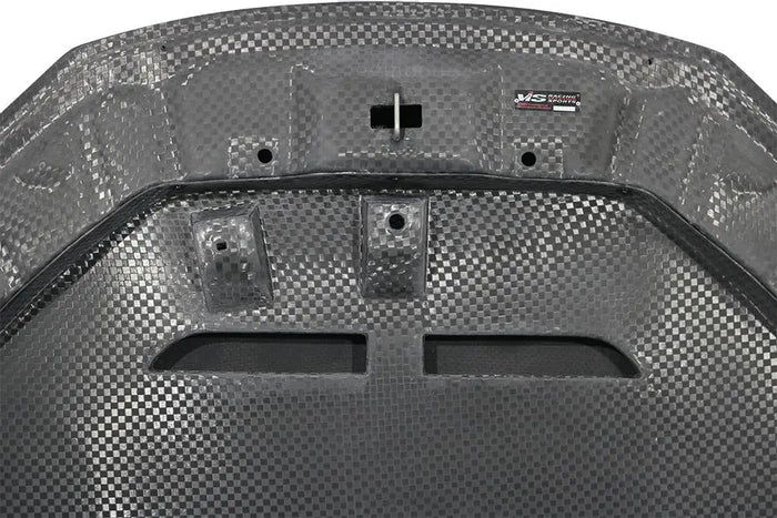 Double SIded Carbon Fiber Hood VTX Style for Toyota Prius 2023-2024 Price Shipped Lower 48