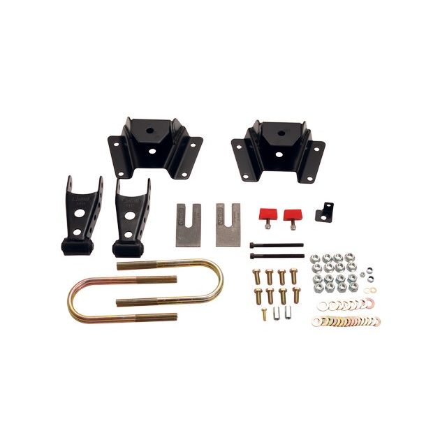 BELLTECH 6419 SHACKLE & HANGER KIT 4 IN. DROP LEAF SPRING SHACKLE & HANGER KIT (FRONT HANGER/REAR SHACKLE)  1997-2003 FORD F150 (ALL) 4 IN. REAR DROP