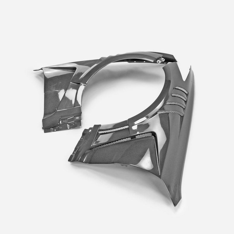 Q 60/g37 dual vent FVS style Carbon fiber  fenders