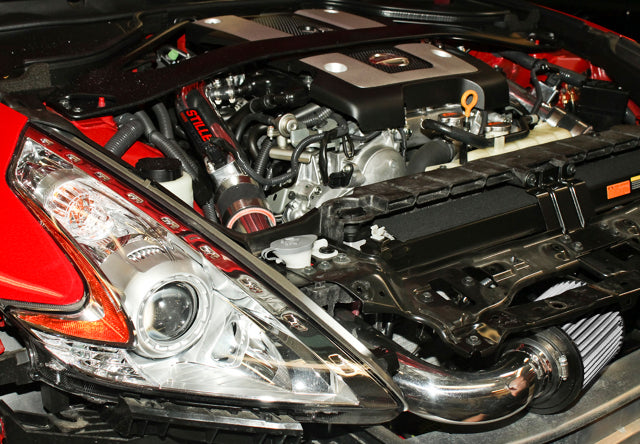 2009-2020 Nissan 370Z - STILLEN Dual Hi Flow Ultra Long Tube Air Intake (Gen 3) [Z34] - Dry Filter - 402852DF