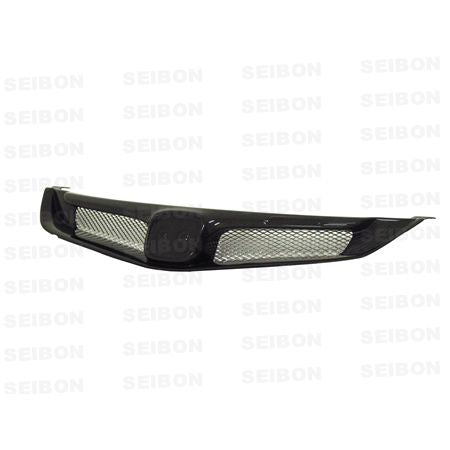 Seibon Carbon FG0608HDCV4J-MG MG-style Carbon Fiber Front Grille For 2006-2010 Honda Civic 4DR JDM