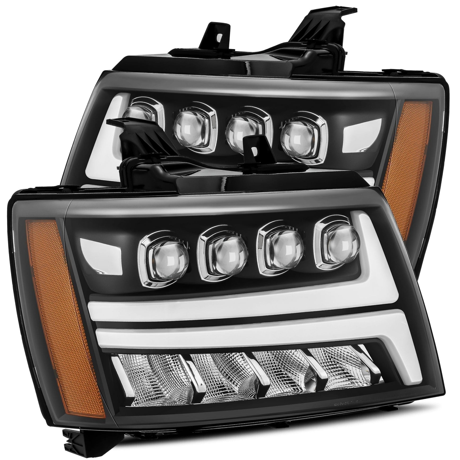 2007-2014 Chevrolet Tahoe/Suburban/2007-2013 Avalanche NOVA-Series LED Projector Headlights Black Alpha-Rex  880288