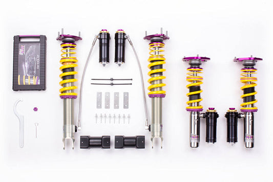 KW Suspensions 39771250 KW V4 Clubsport Kit - Porsche Turbo Coupe + Convertible; W/o PDCC