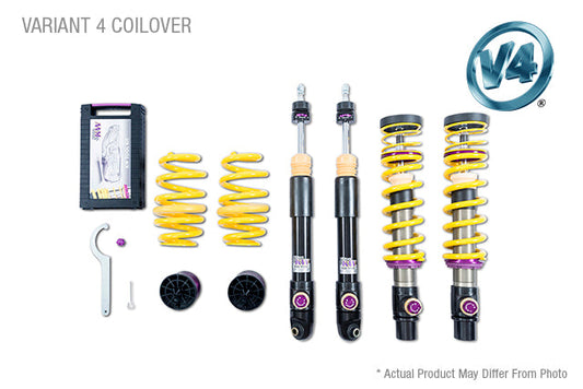 KW Suspensions 3A771083 KW V4 Coilover Kit - Porsche 911 (992) Carrera 2/2S; Coupe; Without + With Original Lift System; Without PASM