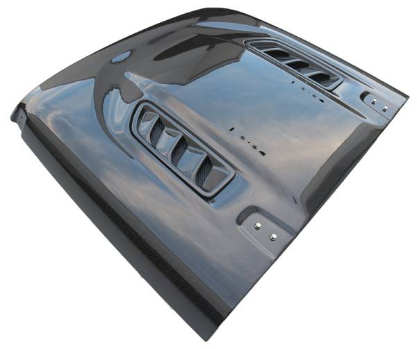 Carbon Fiber Hood Rubicon Style Style for Jeep Wrangler JL 4DR 18-24