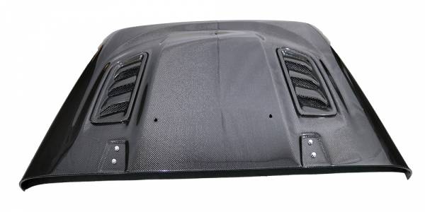 Carbon Fiber Hood Rubicon Style for Jeep Wrangler JK 4DR 2007-2018