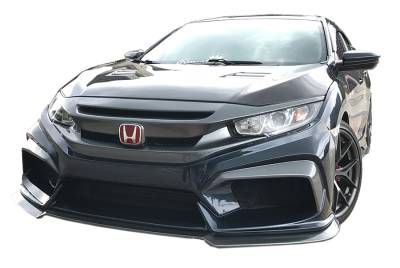 Front Bumper  FRP TMC Style for Honda Civic 2 & 4DR 2016-2021