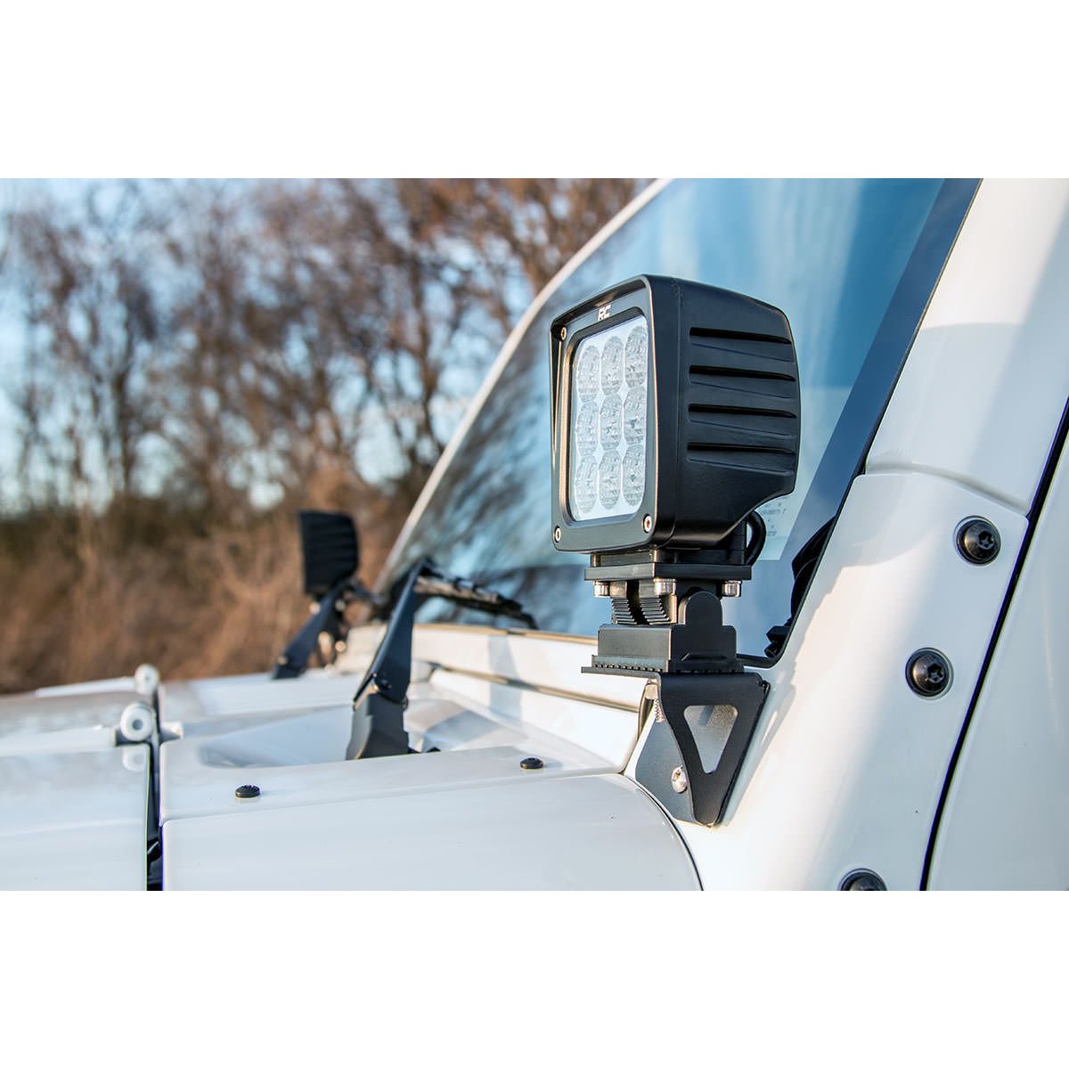 Light Mounts - Lower Windshield - Jeep Wrangler JK (2007-2018)