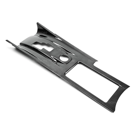 Seibon CFI0910NSGTR-F Carbon fiber center shifter bezel for 2009-2016 Nissan GTR.