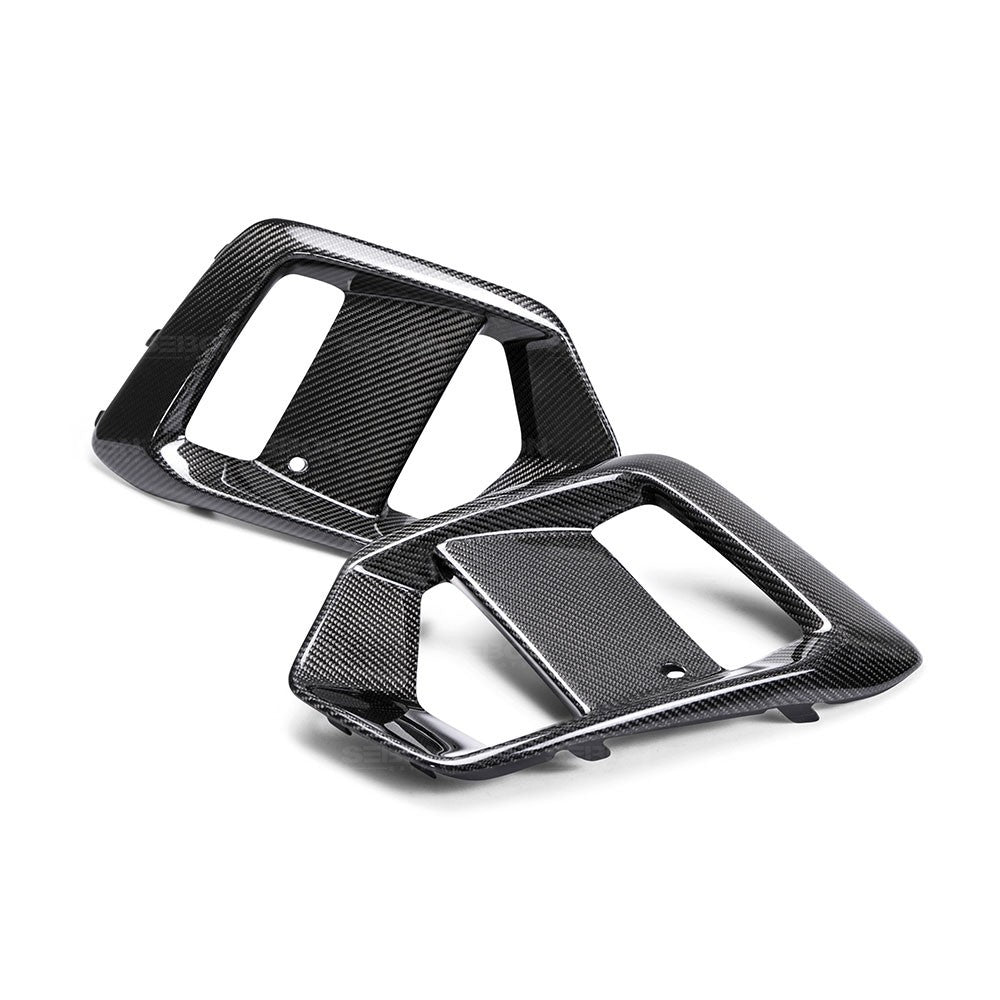 Seibon FLS16FDFO Carbon fiber fog light surround for 2016-2018 Ford Focus RS