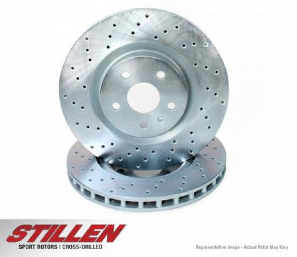 STILLEN Front Cross Drilled 1-Piece Sport Rotors JEE2200
