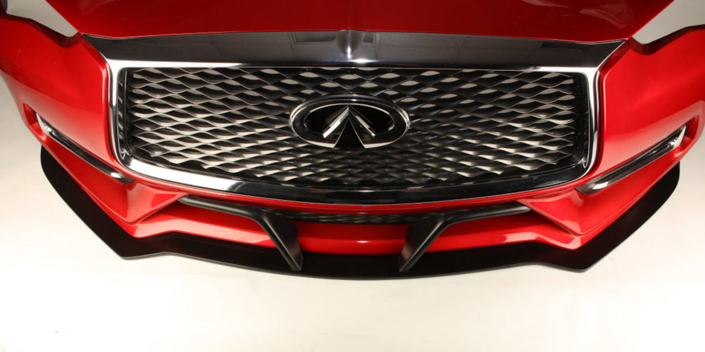 2017-2021 Infiniti Q60 - STILLEN Front Splitter & Winglets [Matte Black] - KB11232