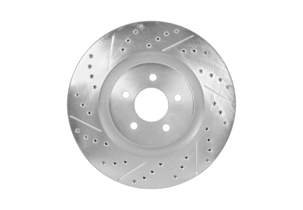 2007-2011 Nissan Sentra SE-R Spec V - STILLEN Cross Drilled & Slotted 1-Piece Sport Rotors [Front](Set of 2) - NIS2520XS
