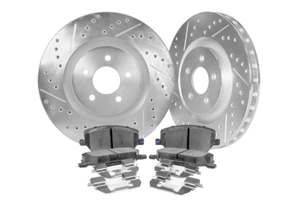 03/2005-03/2007 Nissan Titan - STILLEN Cross Drilled & Slotted 1-Pc Rotors [Rear](Set of 2) - NIS71015