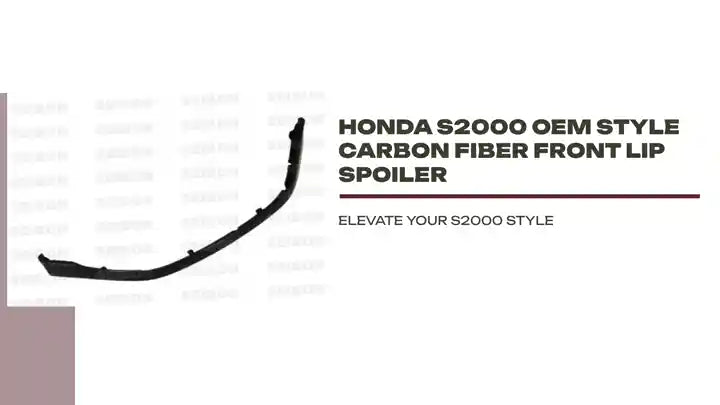 Honda S2000 OEM Style Carbon Fiber Front Lip Spoiler by@Outfy
