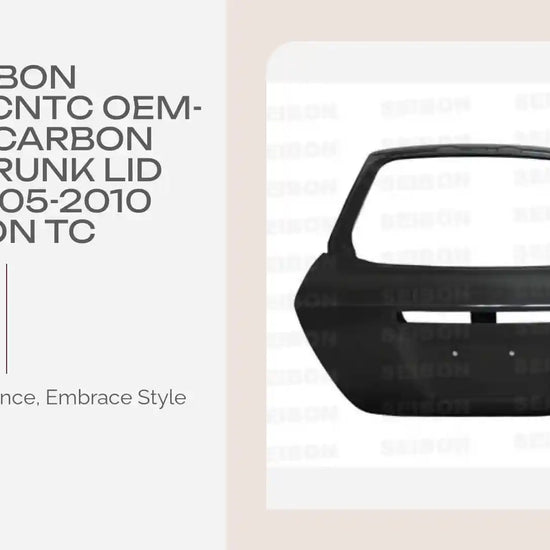 Seibon TL0506SCNTC OEM-style carbon fiber trunk lid for 2005-2010 Scion TC by@Outfy