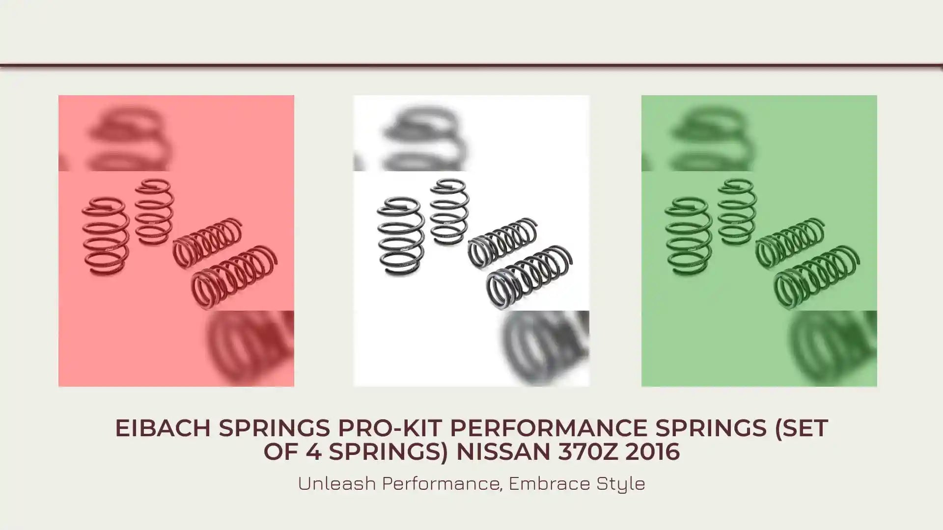 Eibach Springs PRO-KIT Performance Springs (Set of 4 Springs) Nissan 370Z 2016 by@Outfy