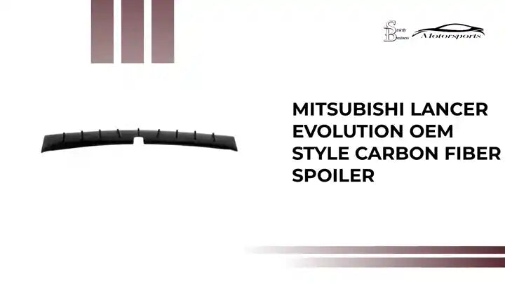 Mitsubishi Lancer Evolution OEM Style Carbon Fiber Spoiler by@Outfy