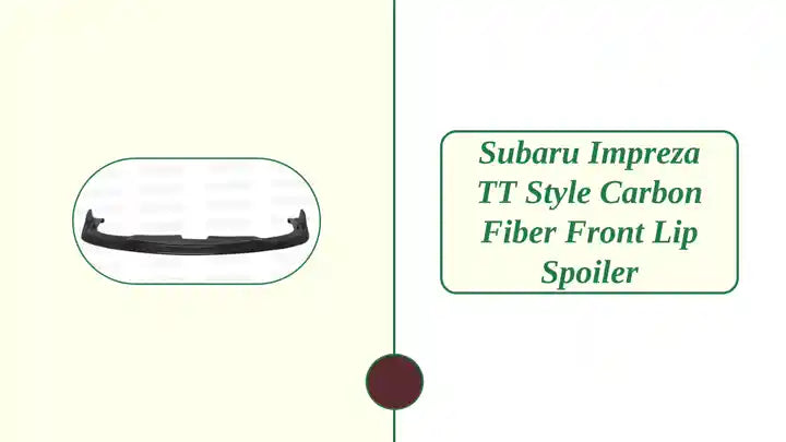 Subaru Impreza TT Style Carbon Fiber Front Lip Spoiler by@Outfy