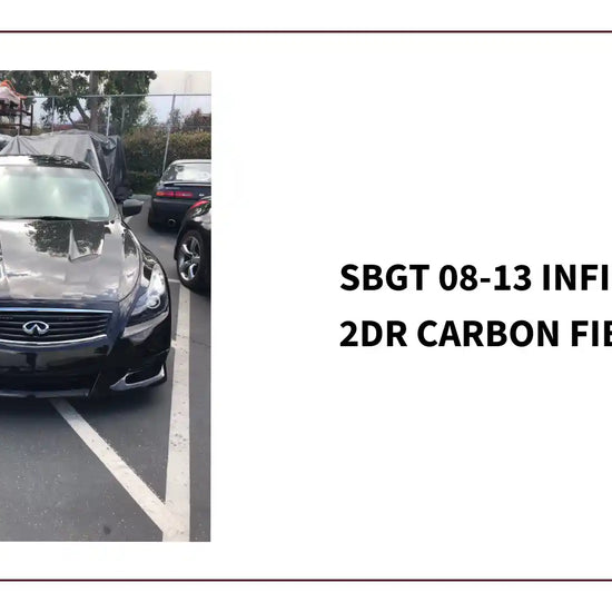 SBGT 08-13 Infiniti G37 2Dr Carbon Fiber Hood by@Outfy