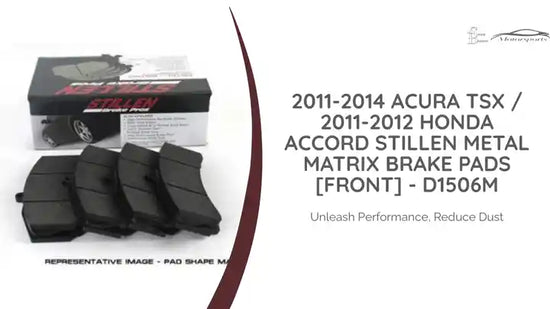 2011-2014 Acura TSX / 2011-2012 Honda Accord STILLEN Metal Matrix Brake Pads [Front] - D1506M by@Outfy