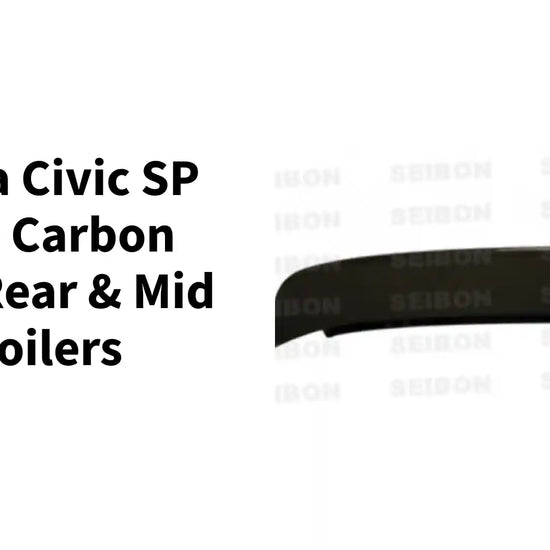 Honda Civic SP Style Carbon Fiber Rear &amp; Mid Spoilers by@Outfy
