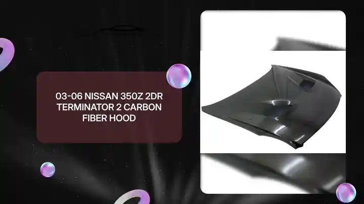 03-06 Nissan 350Z 2Dr Terminator 2 Carbon Fiber Hood by@Outfy