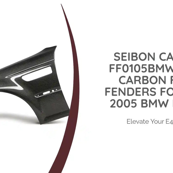 Seibon Carbon FF0105BMWE46M3 Carbon Fiber Fenders For 2001-2005 BMW E46 M3 by@Outfy