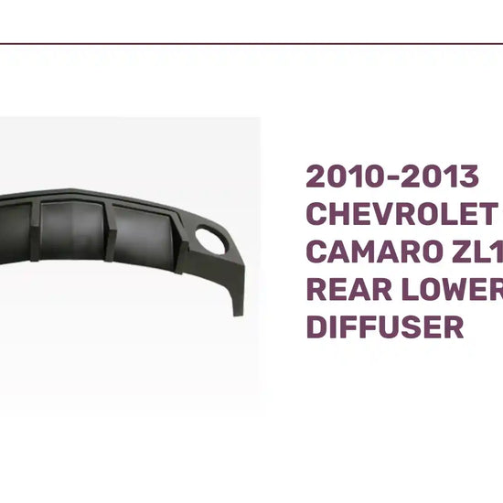 2010-2013 Chevrolet Camaro ZL1 Style Rear Lower Diffuser by@Outfy