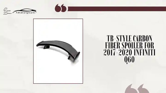 TB-style carbon fiber spoiler for 2017-2020 Infiniti Q60 by@Outfy