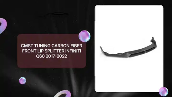 CMST Tuning Carbon Fiber Front Lip Splitter Infiniti Q60 2017-2022 by@Outfy