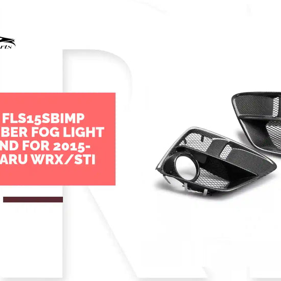 Seibon FLS15SBIMP Carbon fiber fog light surround for 2015-2017 Subaru WRX/STi by@Outfy