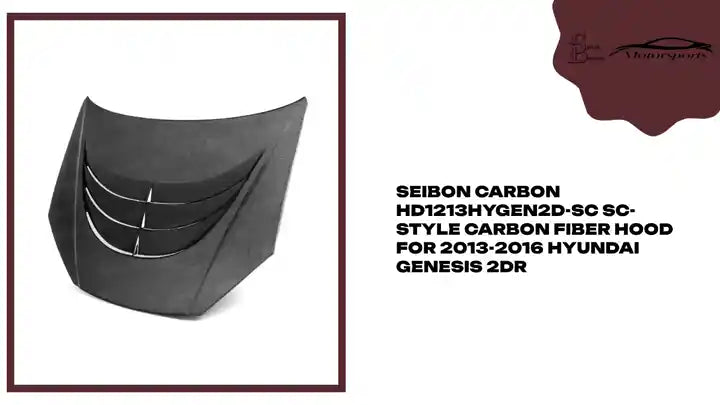Seibon Carbon HD1213HYGEN2D-SC SC-style Carbon Fiber Hood For 2013-2016 Hyundai Genesis 2dr by@Outfy