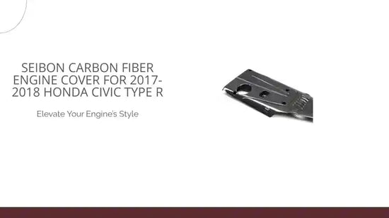 Seibon Carbon Fiber Engine Cover For 2017-2018 Honda Civic Type R by@Outfy