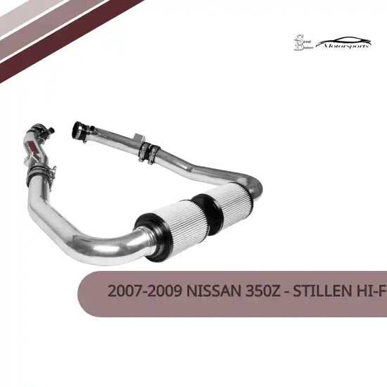 2007-2009 Nissan 350Z - STILLEN Hi-Flow Ultra Long Dual Tube Air Intake (Gen 3) [Z33] - Dry Filter - 402845DF by@Outfy