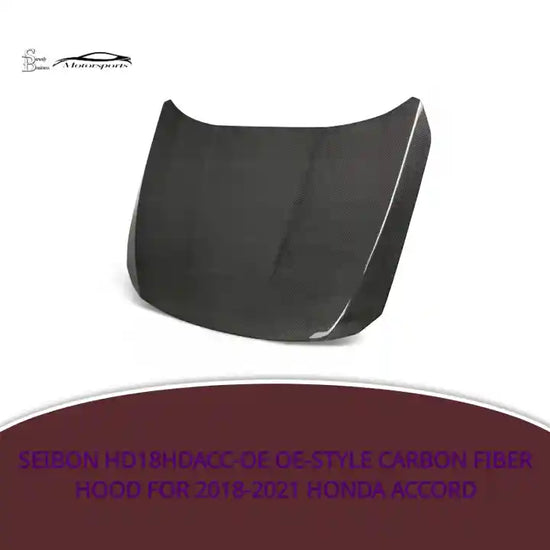 Seibon HD18HDACC-OE OE-style carbon fiber hood for 2018-2021 Honda Accord by@Outfy
