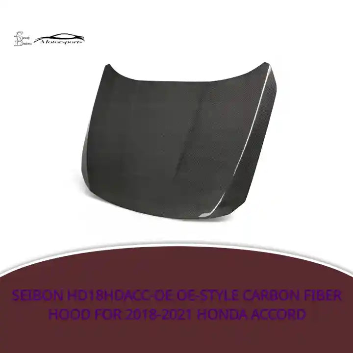 Seibon HD18HDACC-OE OE-style carbon fiber hood for 2018-2021 Honda Accord by@Outfy