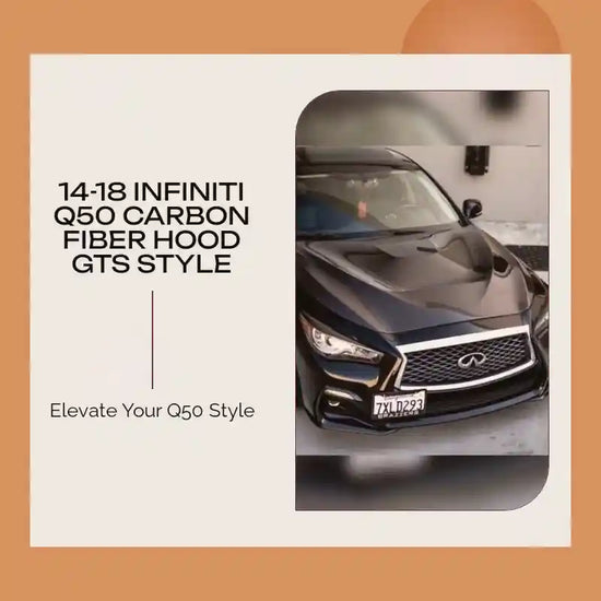 14-18 Infiniti Q50 Carbon Fiber Hood GTS Style by@Outfy