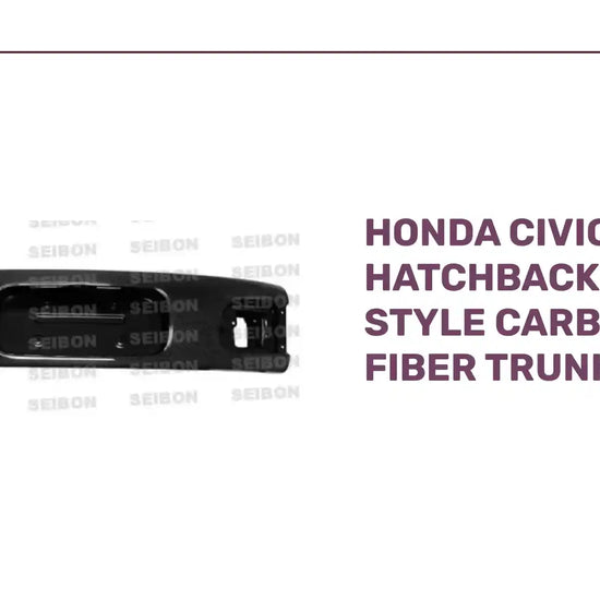 Honda Civic Hatchback OEM Style Carbon Fiber Trunk Lid by@Outfy