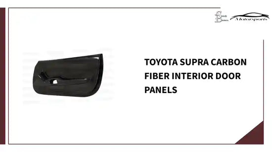 Toyota Supra Carbon Fiber Interior Door Panels by@Outfy