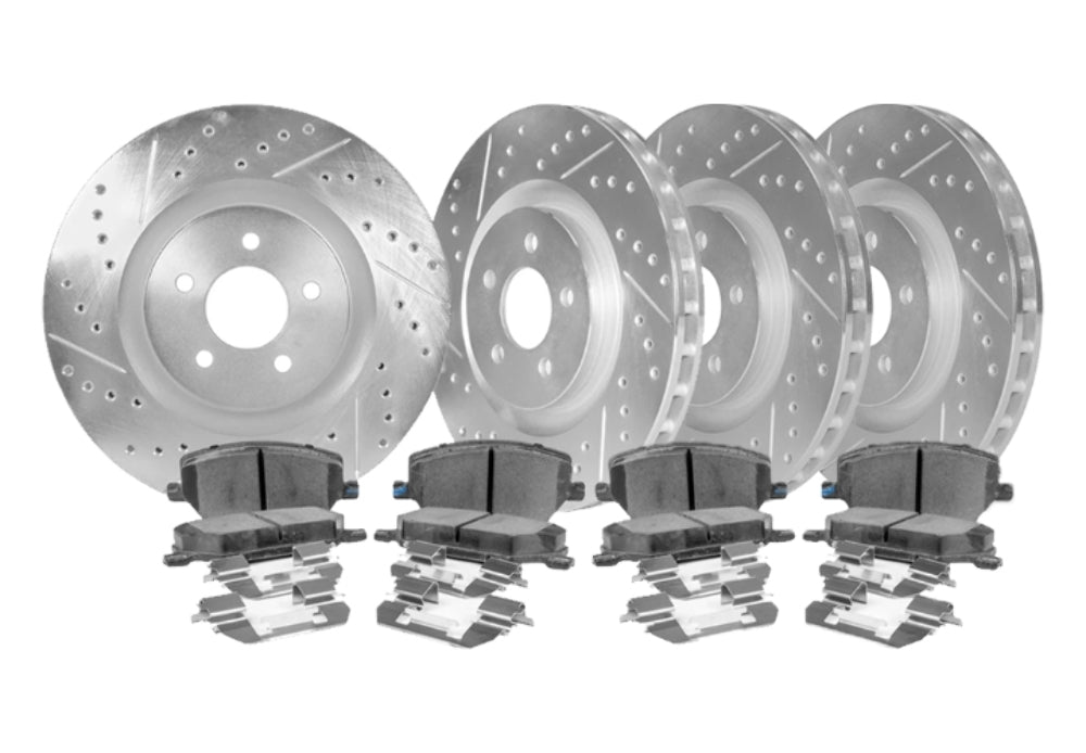 2009-2018 Dodge Ram 1500 - STILLEN Cross Drilled & Slotted 1-Pc Rotors (Set of 4) - RAM91000