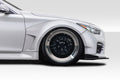 2014-2022 Infiniti Q50 Duraflex Redline Wide Body Front Fender Flares - 4 Piece  FRP