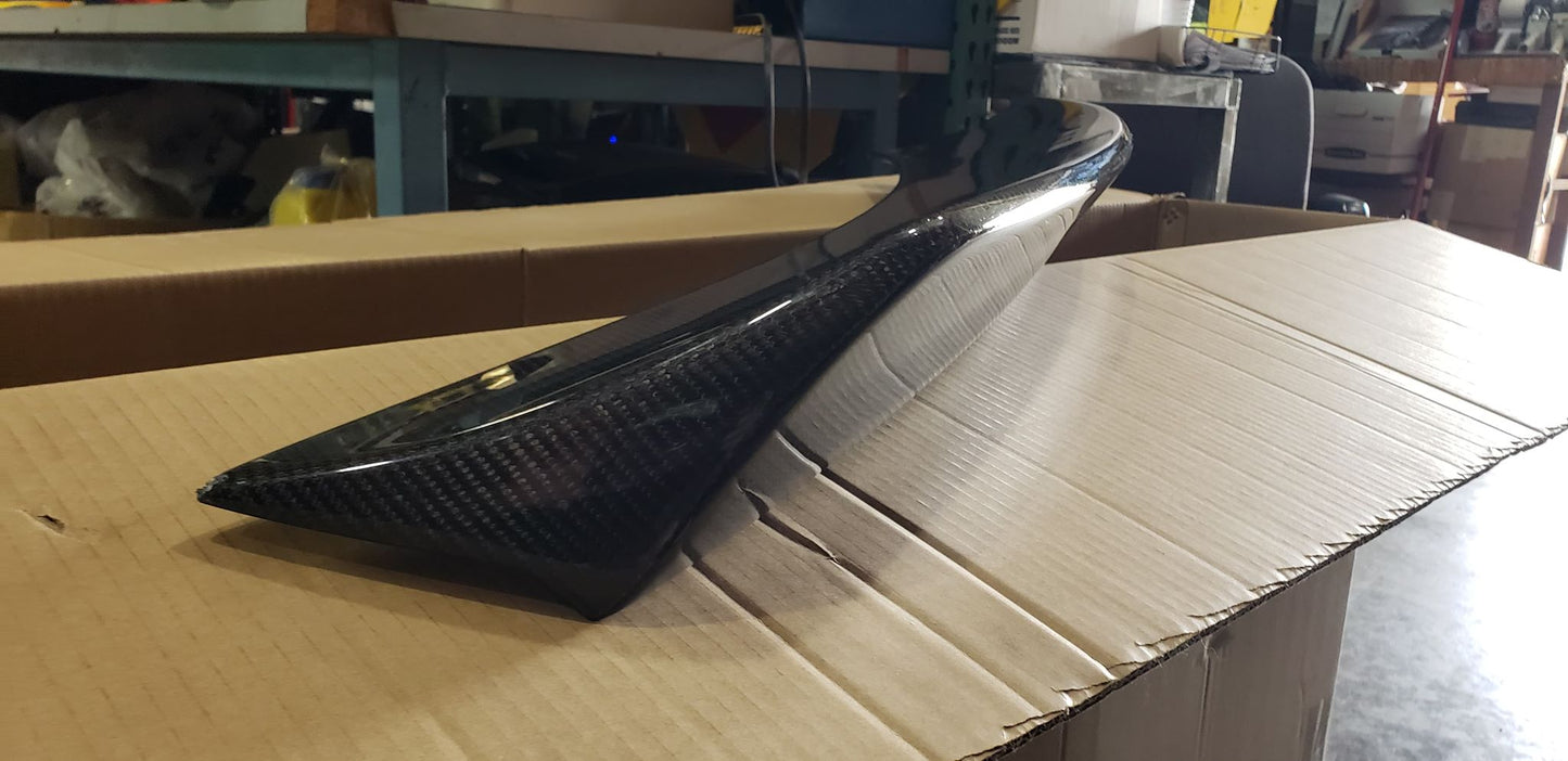 Type 3 Spoiler  Stinger Spoiler Real Glossy Carbon Fiber Rear Wing R Style Sport Accessories Body Kit Stinger Rear Spoiler 19+