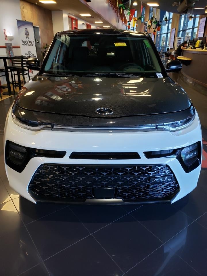 SBGT 2020 Kia Soul Hood and front trim Carbon fiber Free Shipping Lower 48 states