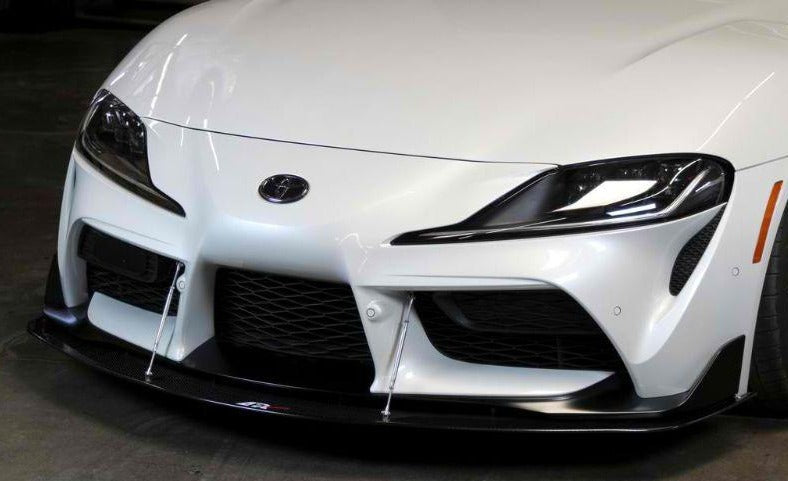 APR Performance Front Wind Splitter with Rods Toyota Supra 2020-2021