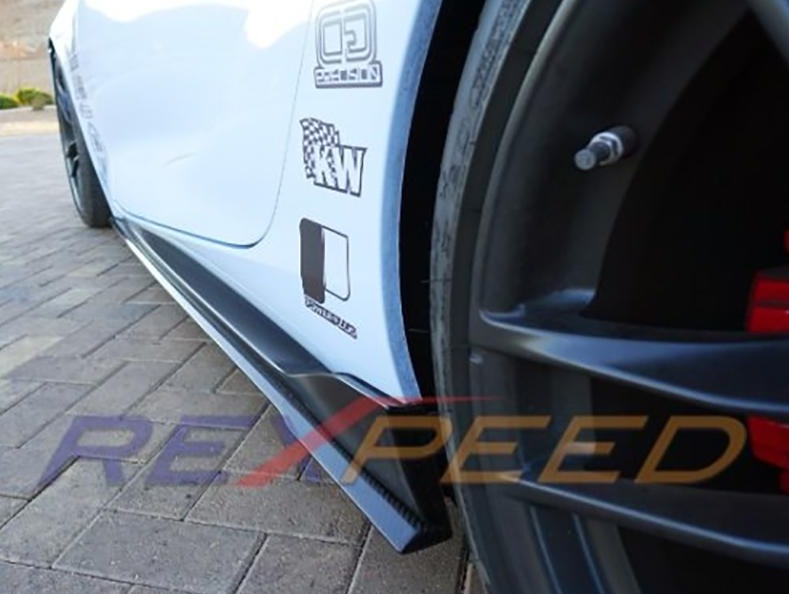 Rexpeed V2 Carbon Fiber Splitter + Side Skirt Extensions + Rear Bumper Side Spats Toyota Supra 2020-2021