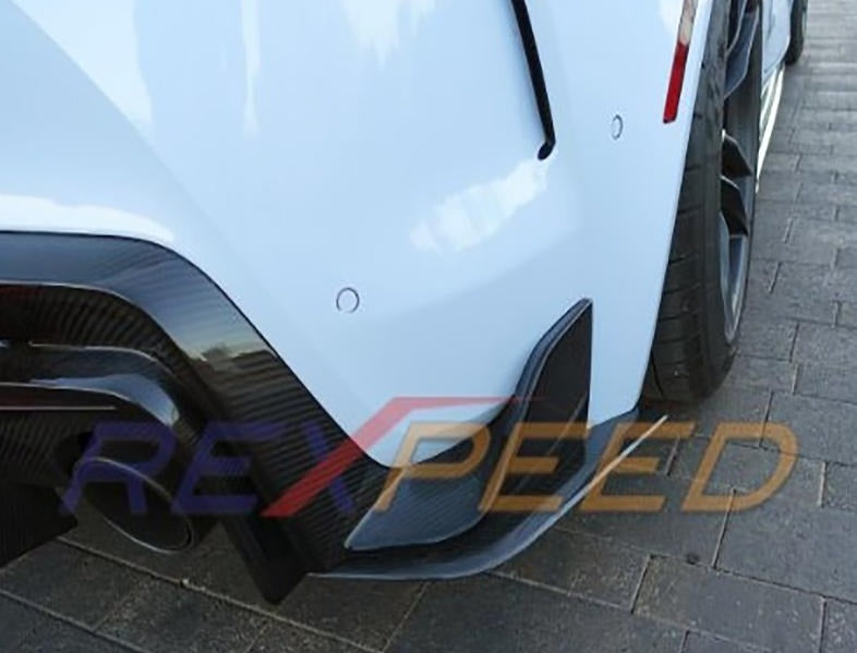 Rexpeed V2 Carbon Fiber Splitter + Side Skirt Extensions + Rear Bumper Side Spats Toyota Supra 2020-2021