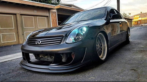 03-04 Infiniti G35 Sedan GT3 Front Bumper fiberglass lip