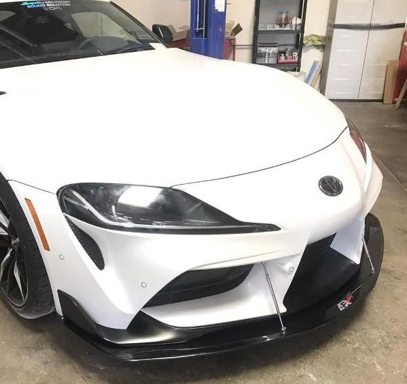 APR Performance Front Wind Splitter with Rods Toyota Supra 2020-2021