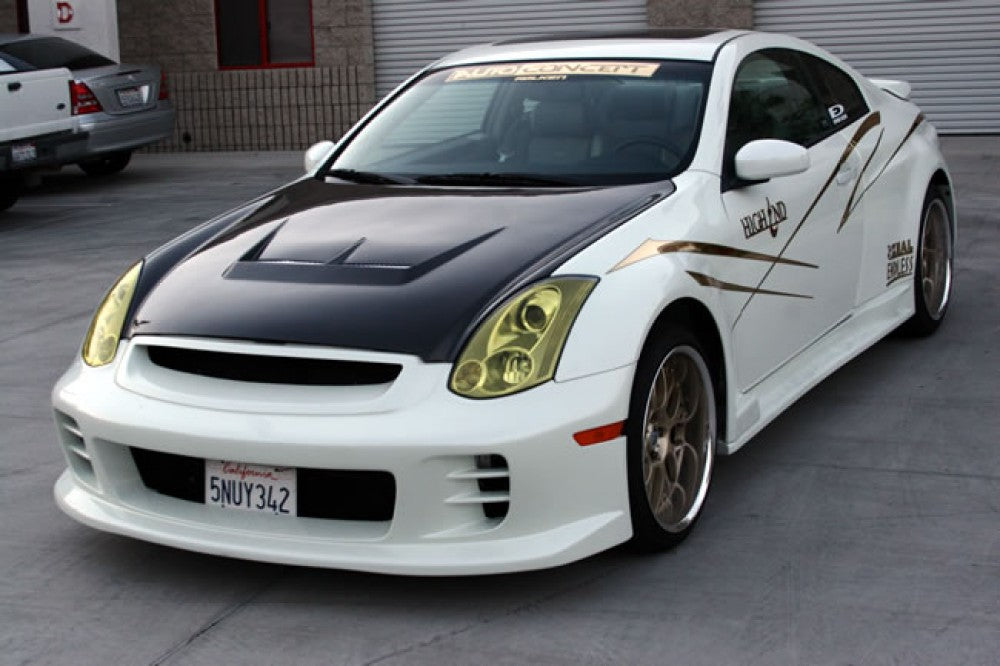 JS-STYLE CARBON FIBER HOOD FOR 2003-2007 INFINITI G35 2DR